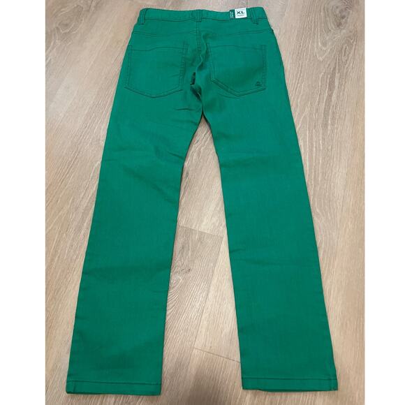 NWT United Colors of Benetton YOUTH Jeans Size XL/ 10-11 Years New Green - Picture 5 of 6